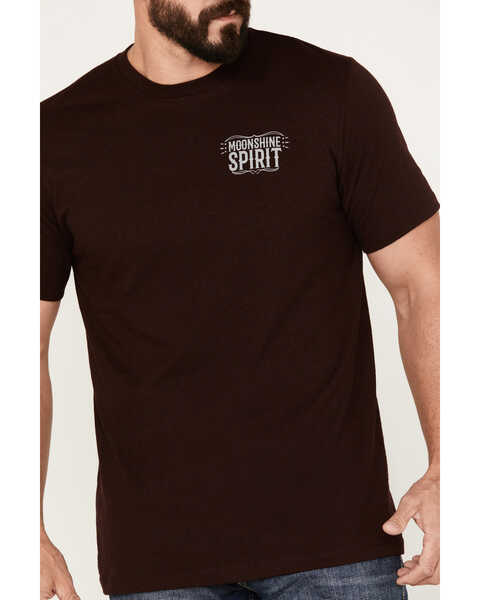 Moonshine Spirit Men's Spades Short Sleeve Graphic T-Shirt, Burgundy, hi-res