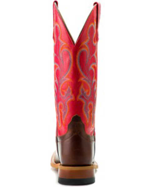 Image #5 - Macie Bean Women's Old Town Road Western Boots - Broad Square Toe, Red, hi-res