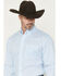 Image #2 - Wrangler Men's Geo Print Long Sleeve Button-Down Stretch Western Shirt - Big, Blue, hi-res