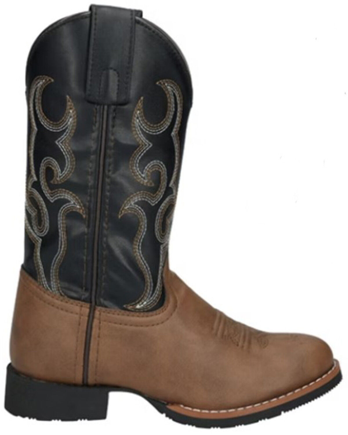 Image #1 - Smoky Mountain Little Boys' Mustang Western Boots - Round Toe, Brown, hi-res