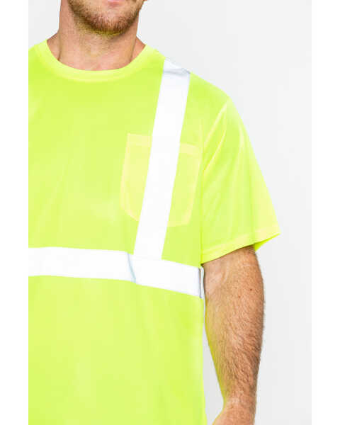 Image #3 - Hawx Men's Reflective Short Sleeve Work T-Shirt , Yellow, hi-res