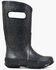 Bogs Girls' Glitter Rain Boots - Round Toe, Black, hi-res