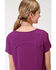Roper Women's Bucking Bronco Graphic Short Sleeve Tee, Purple, hi-res