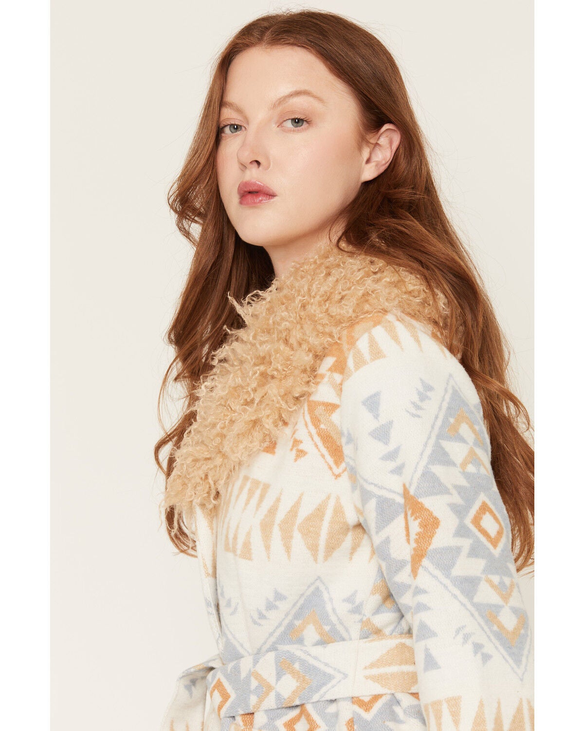 Image #2 - Idyllwind Women's Brunswick Southwestern Print Long Shacket, Bark, hi-res