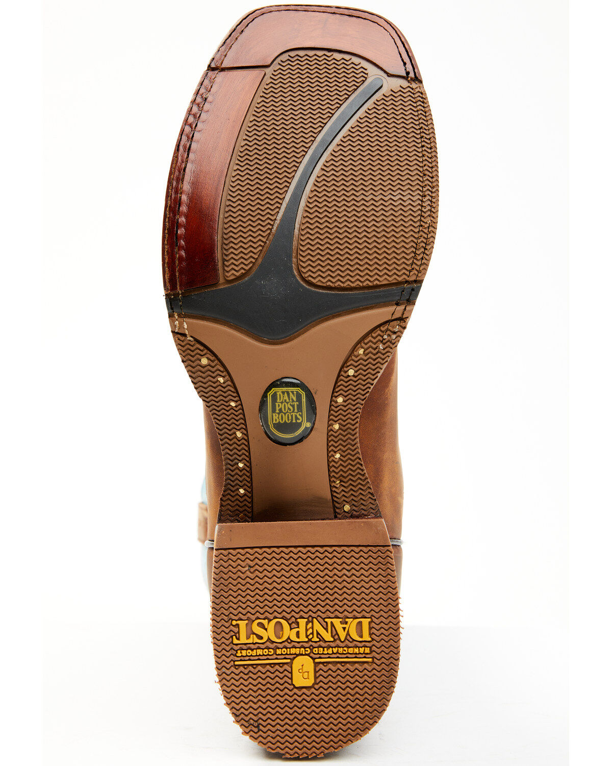 Image #7 - Dan Post Men's Performance Western Boots - Broad Square Toe, Blue, hi-res