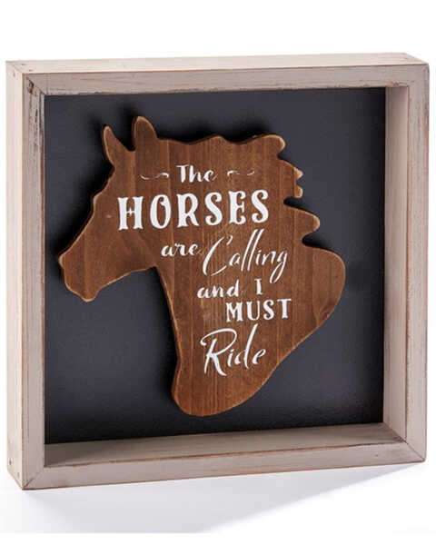 Giftcraft The Horses are Calling and I Must Ride Frame Decoration, No Color, hi-res