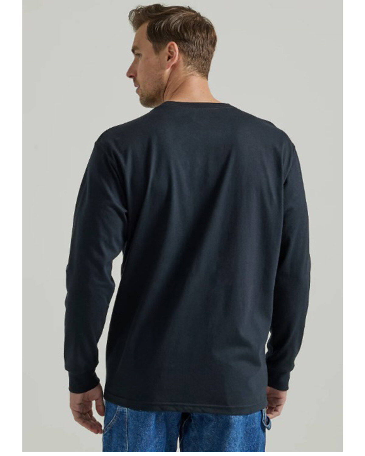 Image #2 - Wrangler Men's FR Flag Long Sleeve Graphic T-Shirt, Black, hi-res