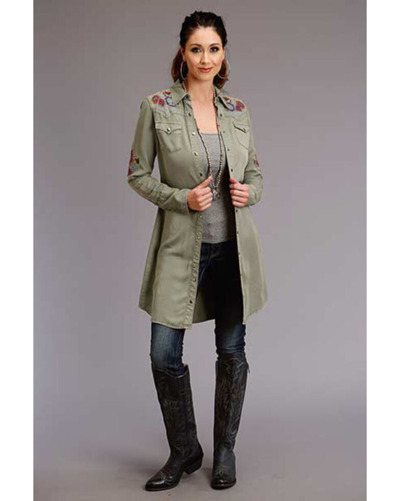 Stetson Women S Olive Embroidered T Shirt Dress Boot Barn