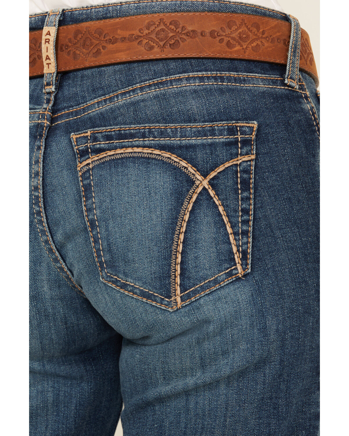 Product Name:  Ariat Women's Hasley Dark Wash Mid Rise Slim Trouser Denim Jeans
