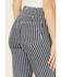 Show Me Your Mumu Women's Berkeley Striped Flare Leg Jeans, Grey, hi-res