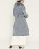 Image #4 - Azalea Wang Women's Kaya Denim Faux Fur Trench Coat, Light Wash, hi-res