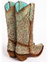 Image #7 - Corral Women's Mint Glitter Inlay Western Boots - Snip Toe, Green, hi-res