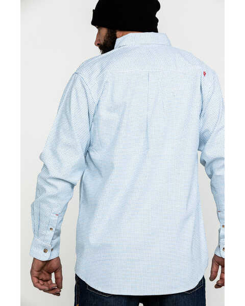 Image #2 - Ariat Men's FR Solid Durastretch Long Sleeve Work Shirt  , White, hi-res