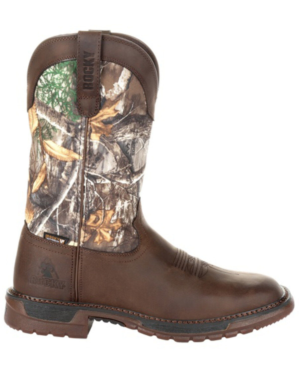 Image #2 - Rocky Men's Original Ride FLX Waterproof Western Boots - Square Toe, , hi-res