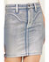 Image #3 - Idyllwind Women's Goldfinch Gypsy High Rise Denim Foiled Skirt, Light Medium Wash, hi-res