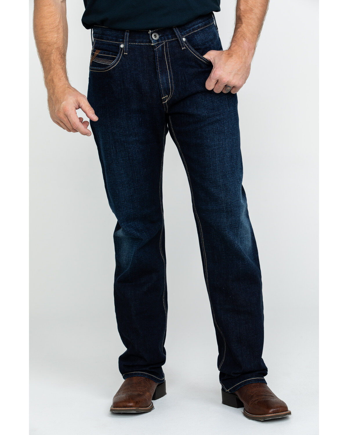 Image #2 - Ariat Men's M2 Nightingale Relaxed Stretch Bootcut Jeans, , hi-res