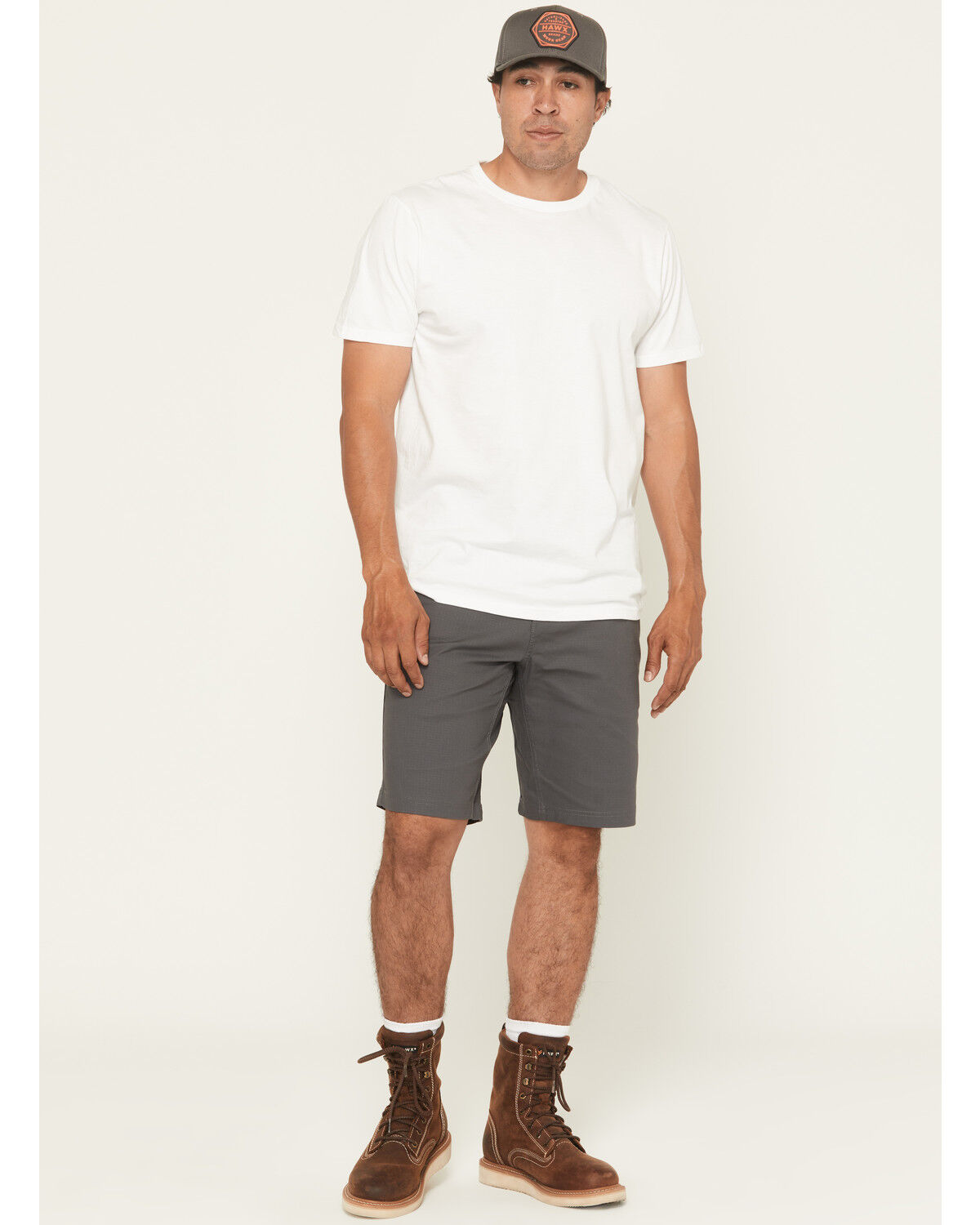 Image #1 - Hawx Men's Tractor Ripstop Work Shorts, Charcoal, hi-res