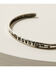 Image #2 - Broken Arrow Jewelry Women's Stamped Howdy Cuff, Silver, hi-res