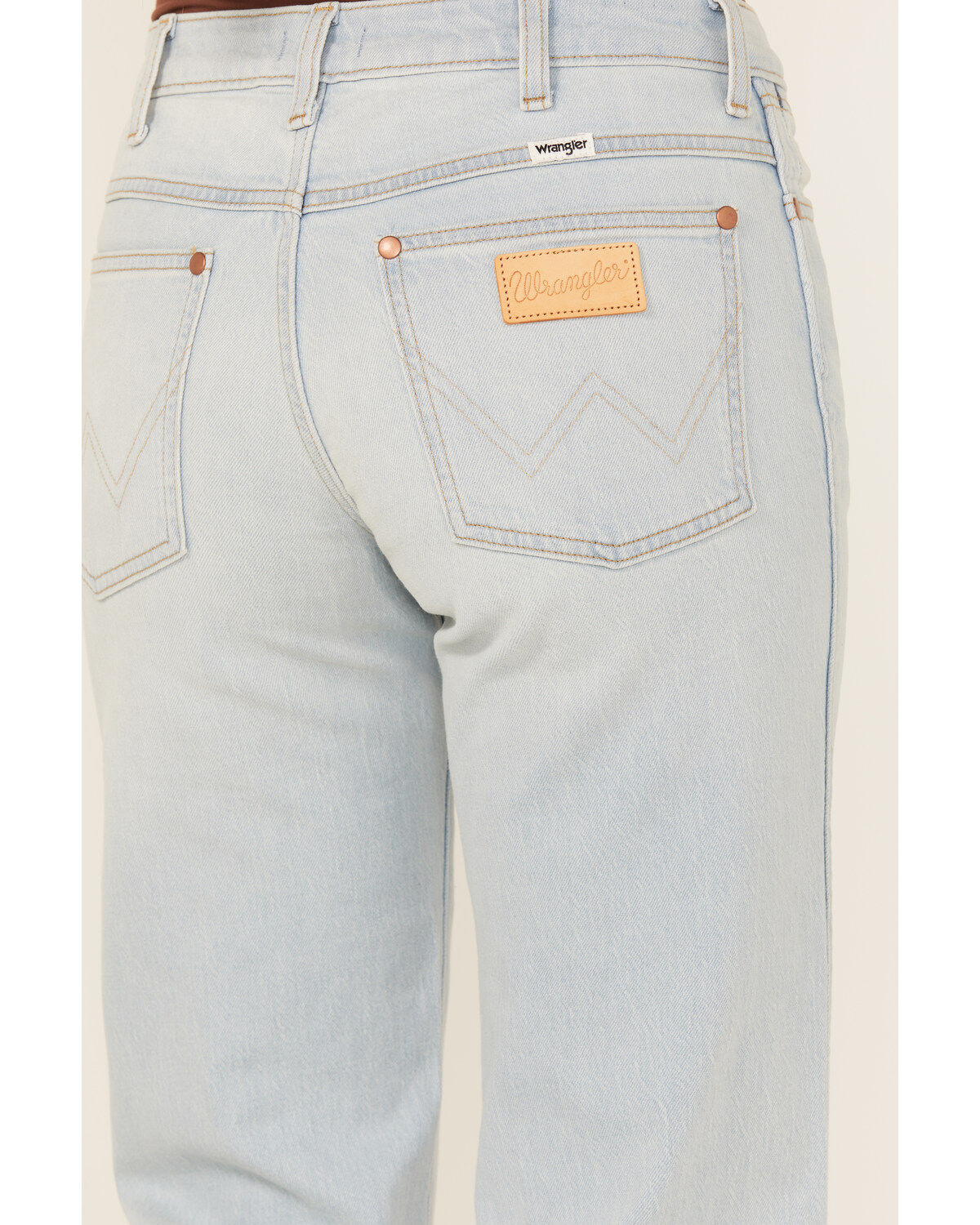 Image #4 - Wrangler Women's Light Wash Wanderer Mid Rise Flare Stretch Denim Jeans, Light Wash, hi-res