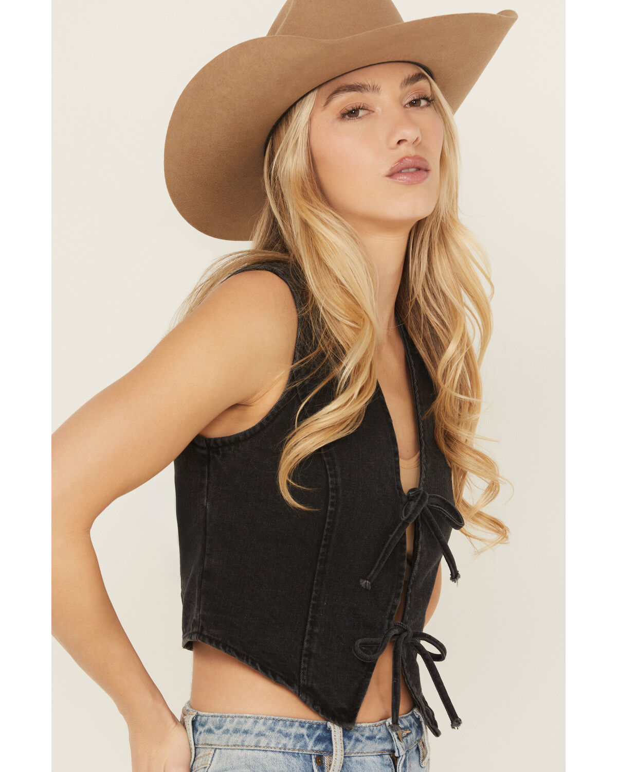 Denim Charm Vest Denim Charm Vest