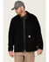 Image #1 - Carhartt Men's Duck Sherpa Lined Work Coat, Black, hi-res