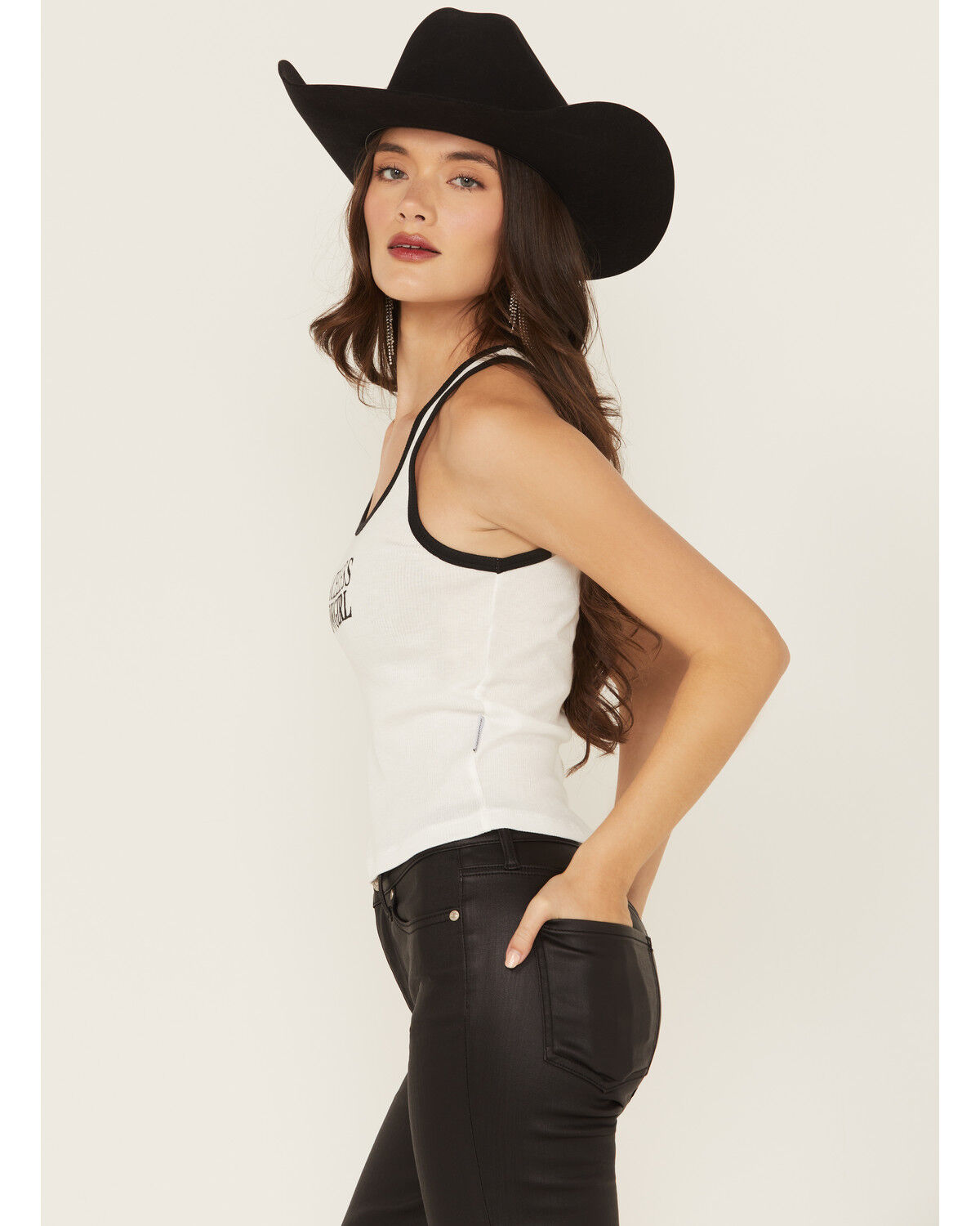 Product Name:  Wonderwest Women's Faceless Cowgirl Baby Rib Tank