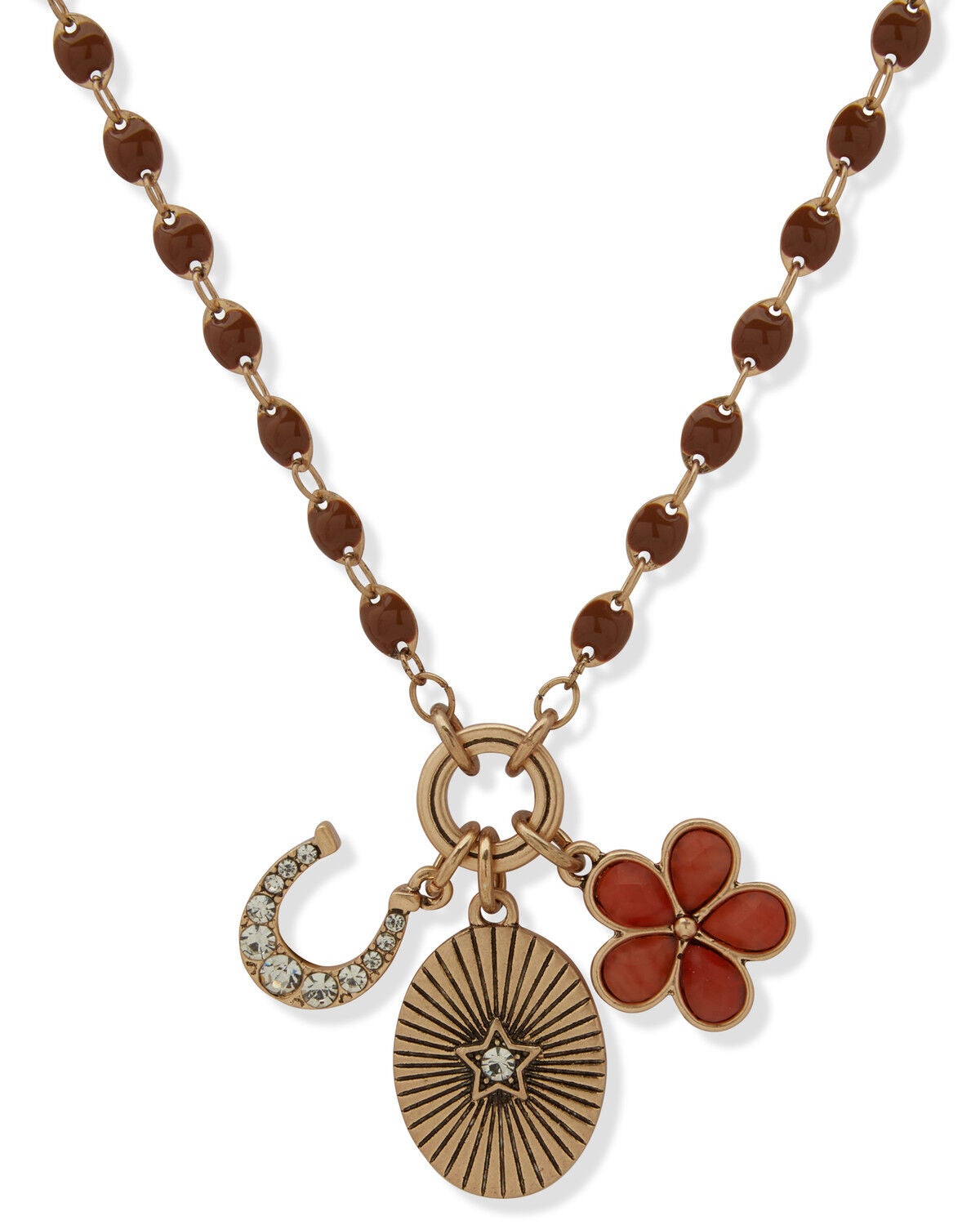 Image #1 - Lainey Wilson Women's Lucky One Pendant Necklace, Brown, hi-res