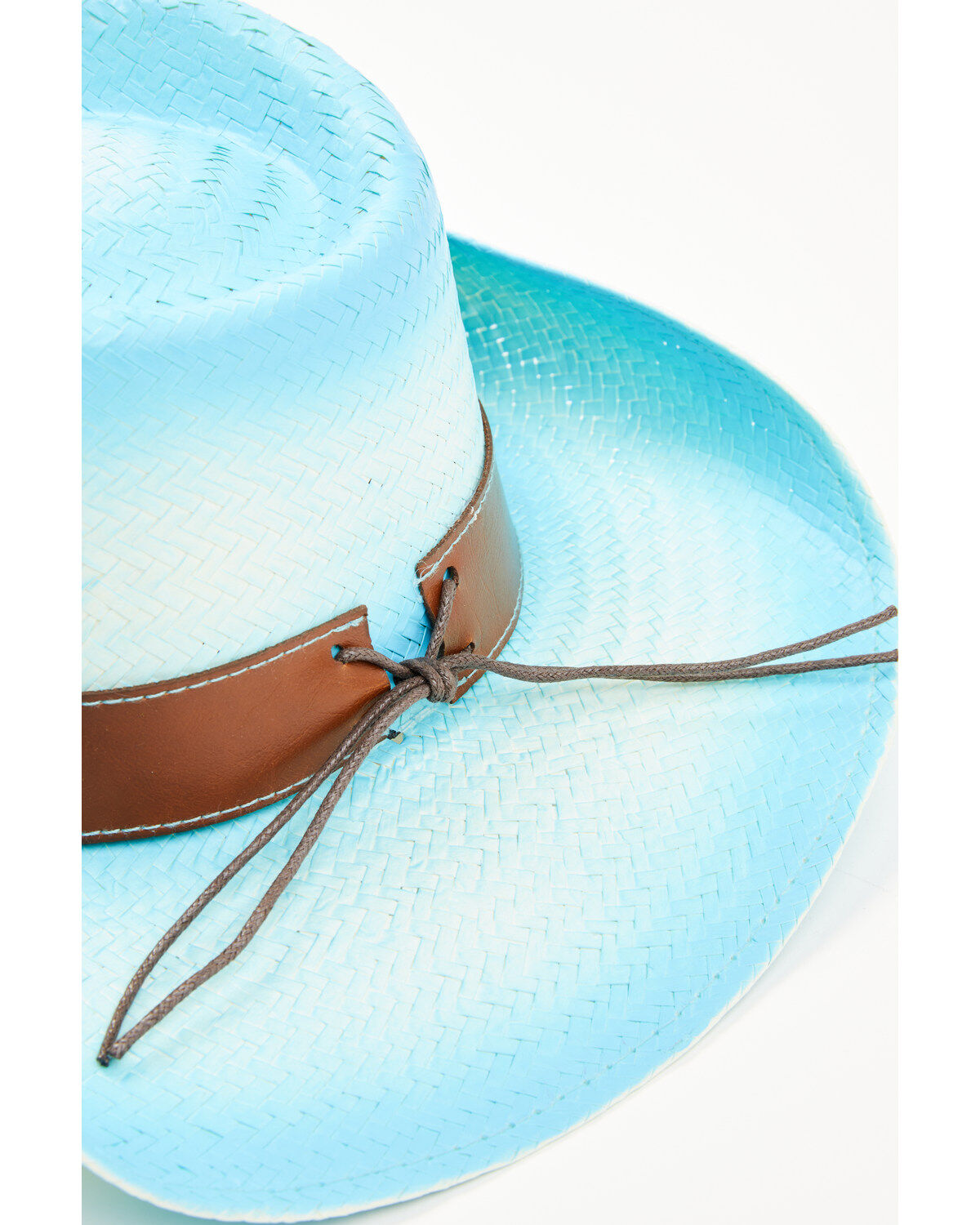 Image #4 - Shyanne Women's Better In Blue Straw Cowboy Hat, Light Blue, hi-res