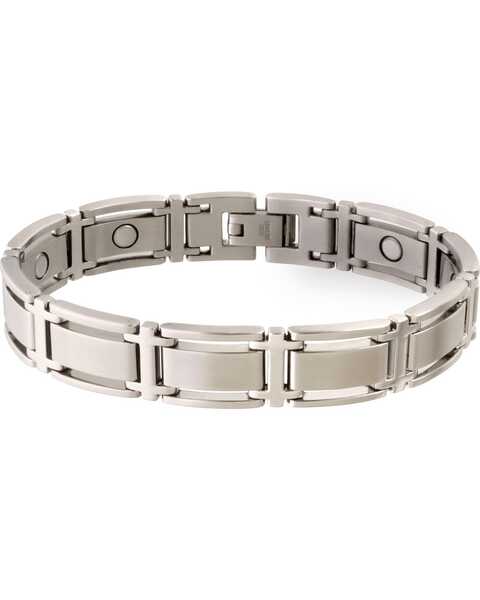 Image #1 - Sabona Men's Executive Symmetry Stainless Steel Magnetic Bracelet, , hi-res
