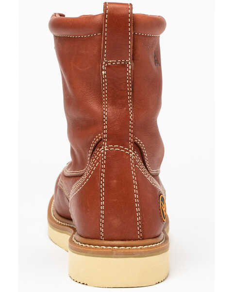 Image #5 - Hawx Men's Lacer Wedge Work Boots - Soft Toe, Brown, hi-res