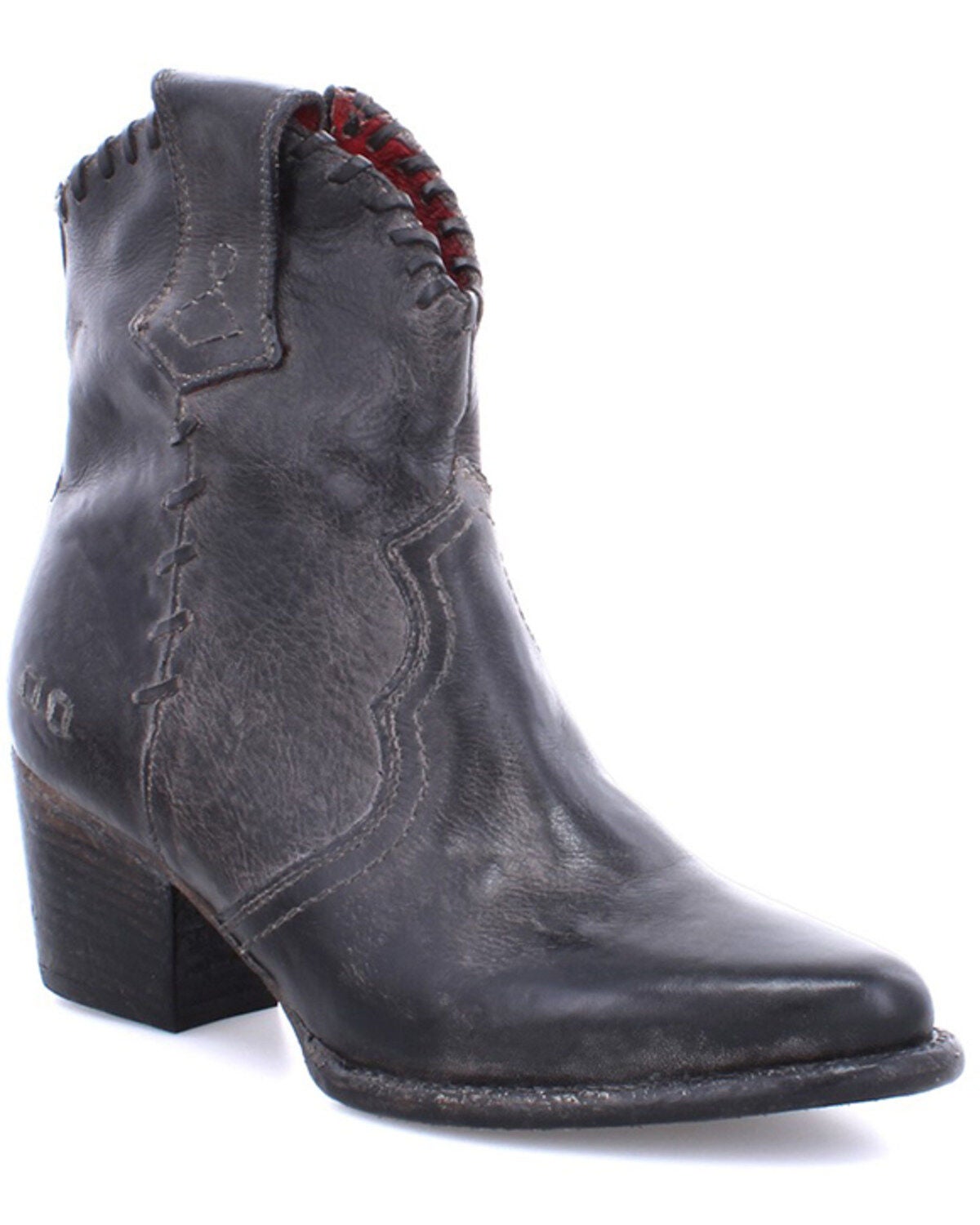 Bed Stu Women's Baila II Rustic Tremolo Short Ankle Boots - Round Toe, Black, hi-res