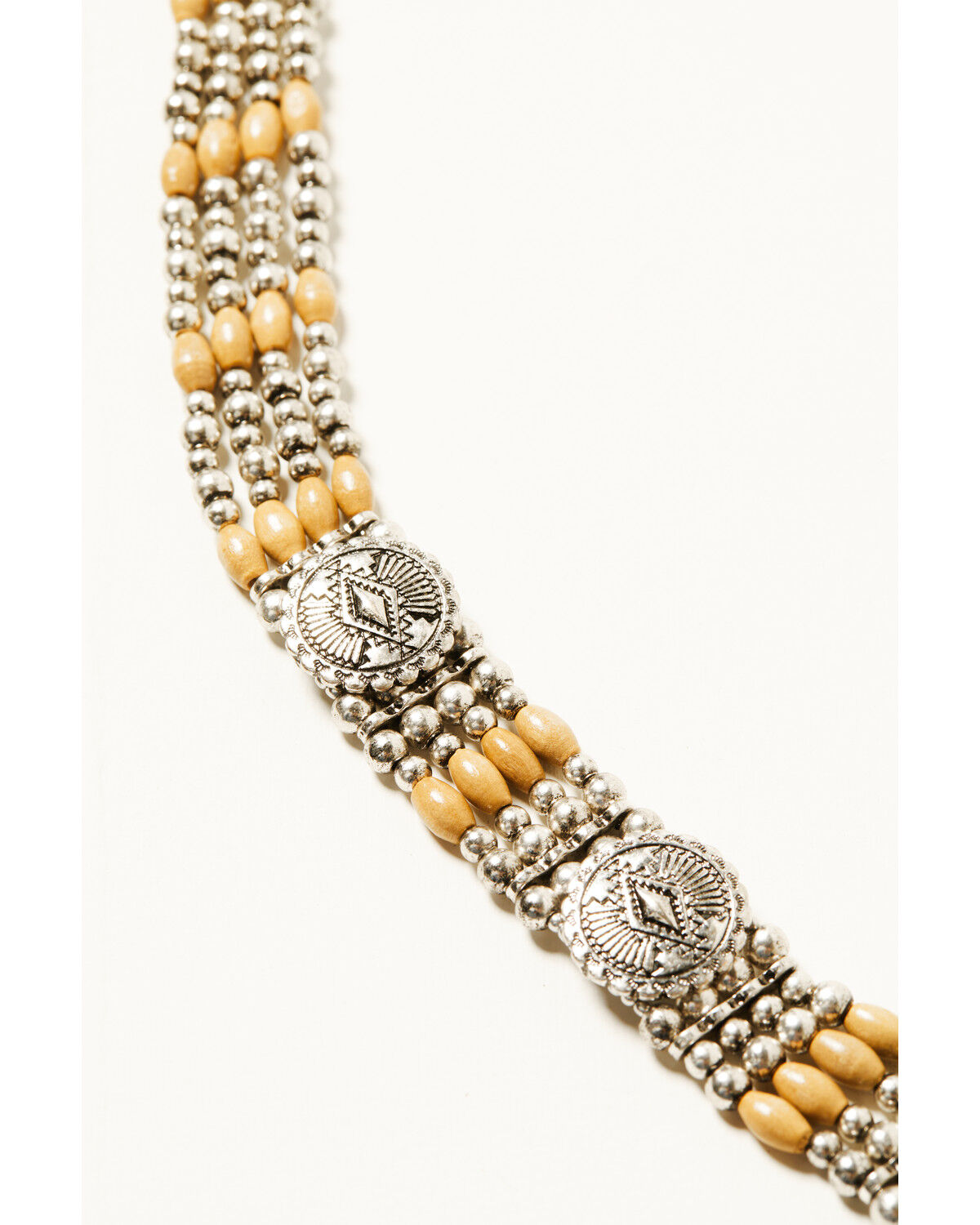 Image #2 - Shyanne Women's Moonrise Canyon Beaded Choker Necklace, Silver, hi-res