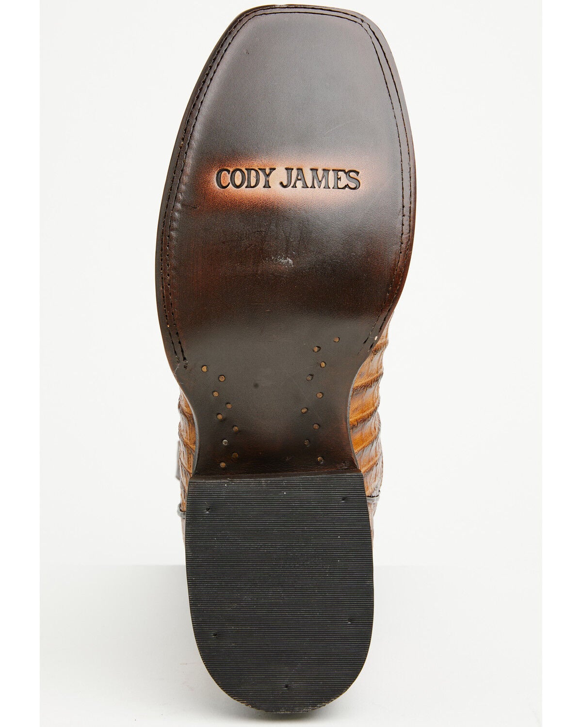 Image #7 - Cody James Men's Badlands Caiman Print Western Boots - Broad Square Toe, Tan, hi-res