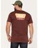 Brixton Men's Linwood Logo Graphic T-Shirt, Burgundy, hi-res
