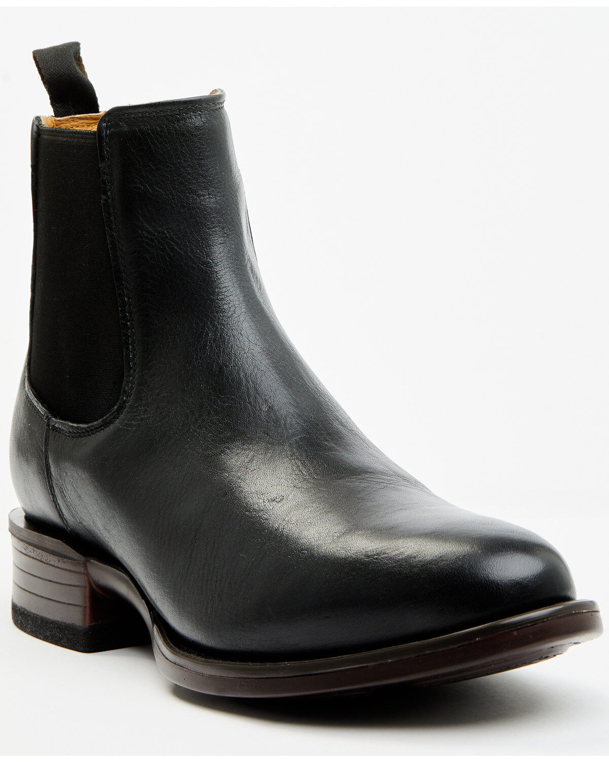 Image #1 - Cody James Men's Scout Chelsea Boots - Round Toe, Black/red, hi-res