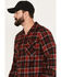 Image #2 - Pendleton Men's Boardshirt Plaid Button Down Long Sleeve Western Shirt, Red, hi-res