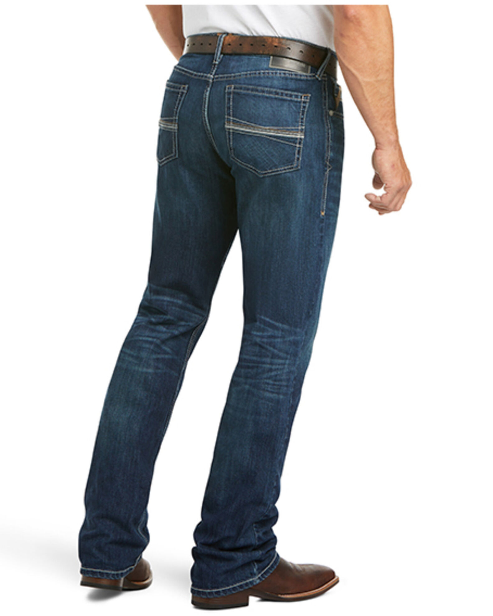 Ariat Men s M4 Ford Bragg Dark Stretch Relaxed Bootcut Jeans