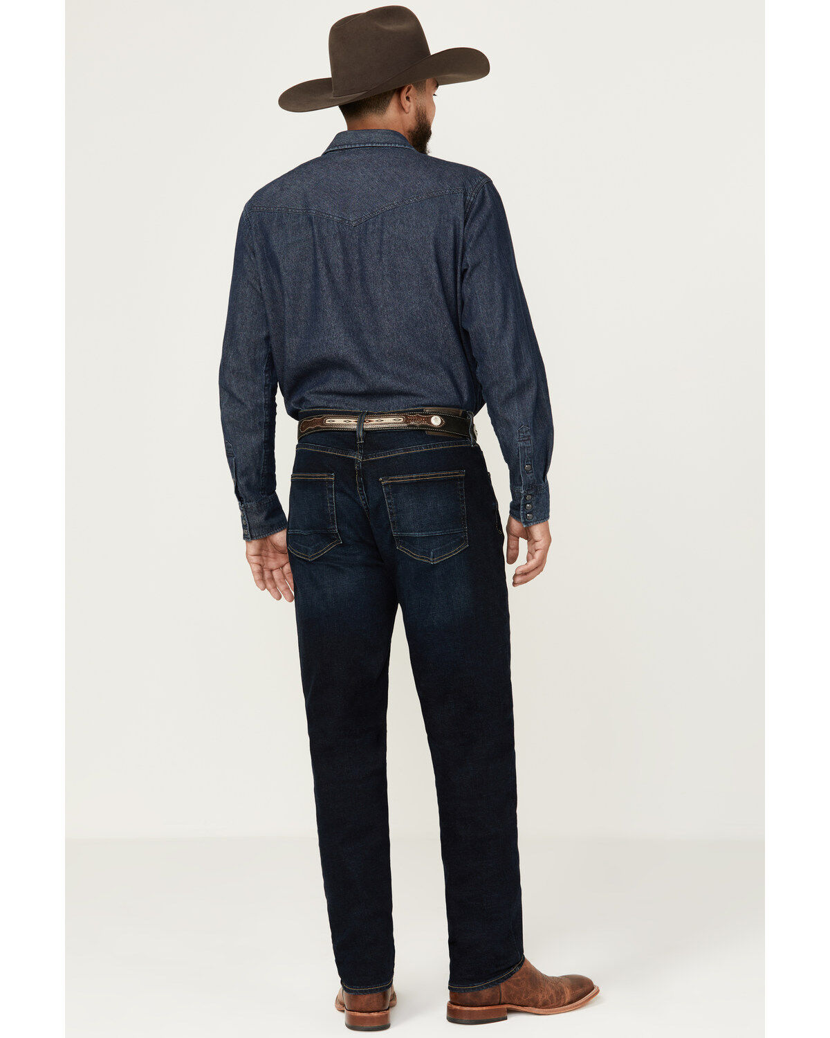 Image #3 - DEVIL-DOG Dungarees Men's Durham Dark Wash Athletic Fit Performance Stretch Denim Jeans, Dark Wash, hi-res