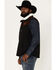 Cinch Men's Sherpa Lined Quilted Southwestern Print Vest, Black, hi-res