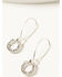 Image #3 - Shyanne Women's Feather Horseshoe Bull Earring Set - 3 Piece, Silver, hi-res