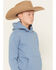 Image #3 - Ariat Boys' Logo Valley Graphic Hooded Sweatshirt, Teal, hi-res