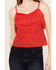 Image #3 - Idyllwind Women's Redmond Lace Fringe Cami, Dark Orange, hi-res