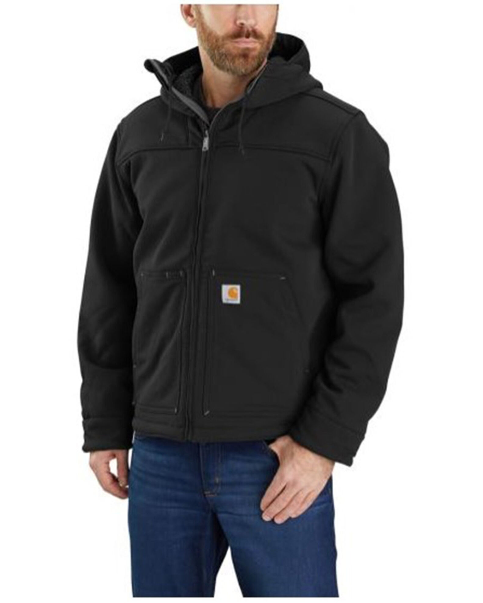 Carhartt fleece hotsell lined hooded jacket