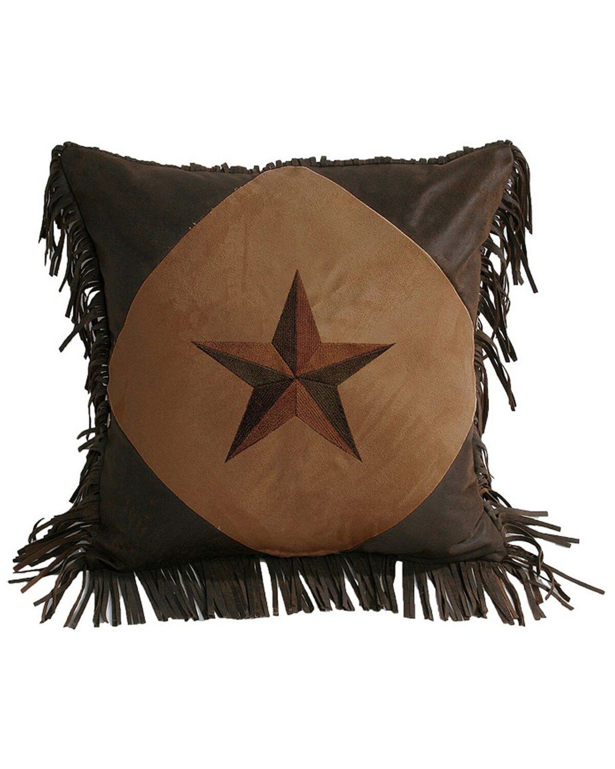 Image #1 - HiEnd Accents Fringe Star Pillow, Multi, hi-res