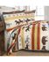 Image #1 - Carsten Home Western Striped Print King Quilt Set - 3 Piece, Multi, hi-res
