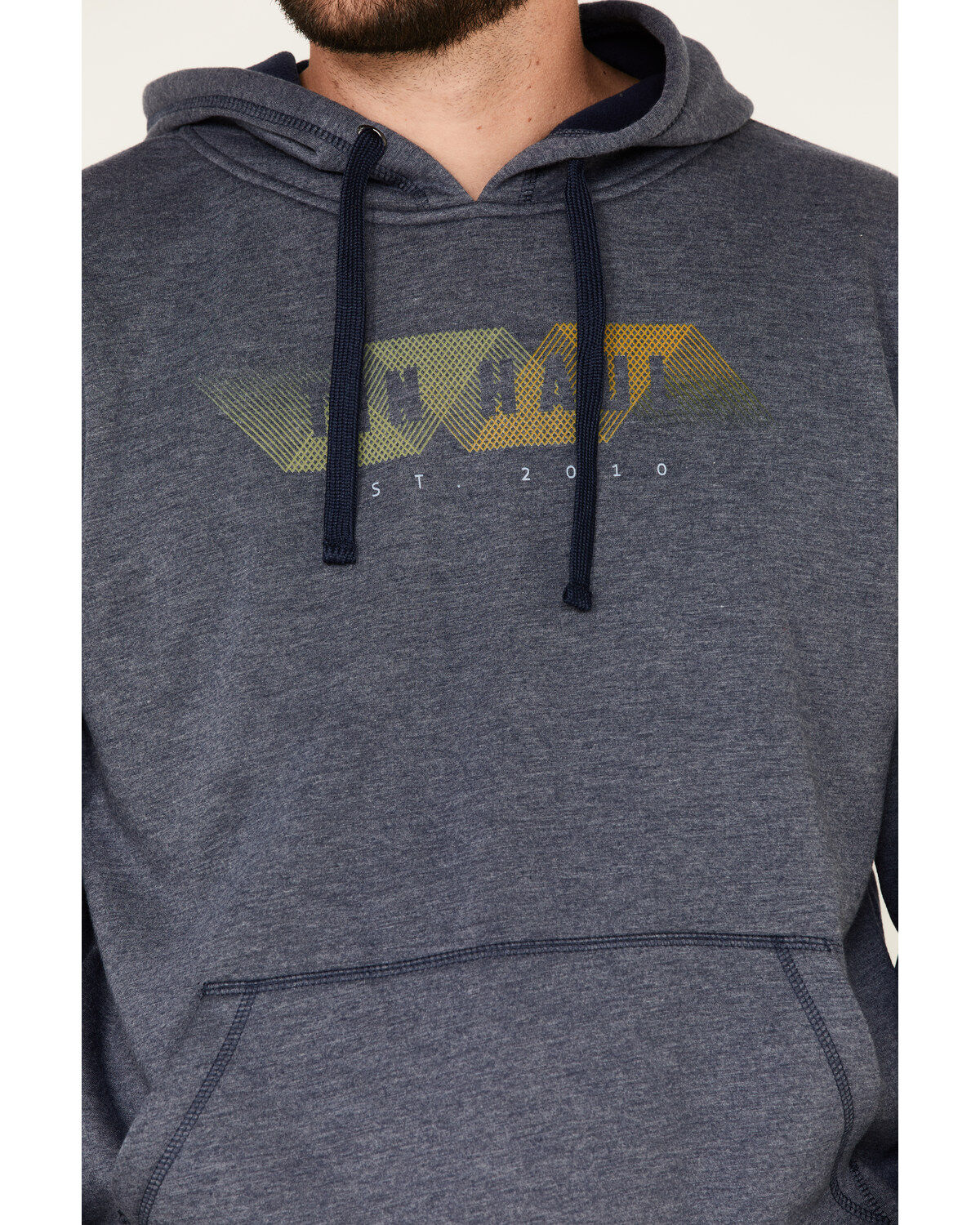 Image #3 - Tin Haul Men's Geometric Abstract Logo Hooded Sweatshirt, Blue, hi-res