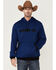Image #2 - RANK 45® Men's Ranhan Logo Hooded Sweatshirt, Blue, hi-res
