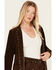 Image #2 - Driftwood Women's Suede Studded Blazer, Chocolate, hi-res