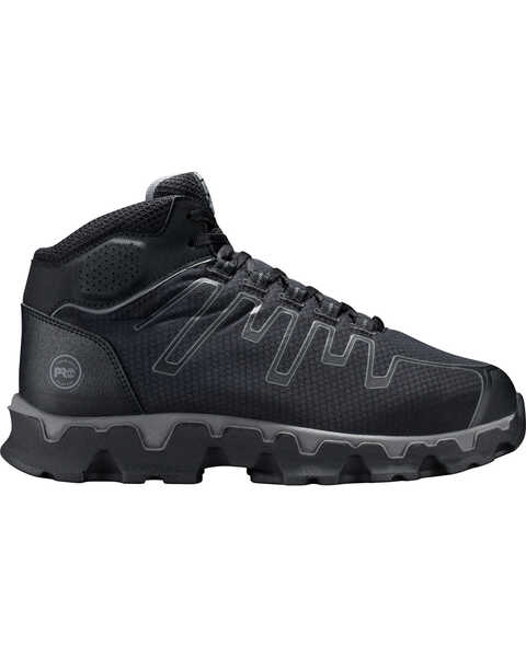 Image #2 - Timberland Pro Men's Powertrain Mid EH Work Shoes - Alloy Toe, Black, hi-res