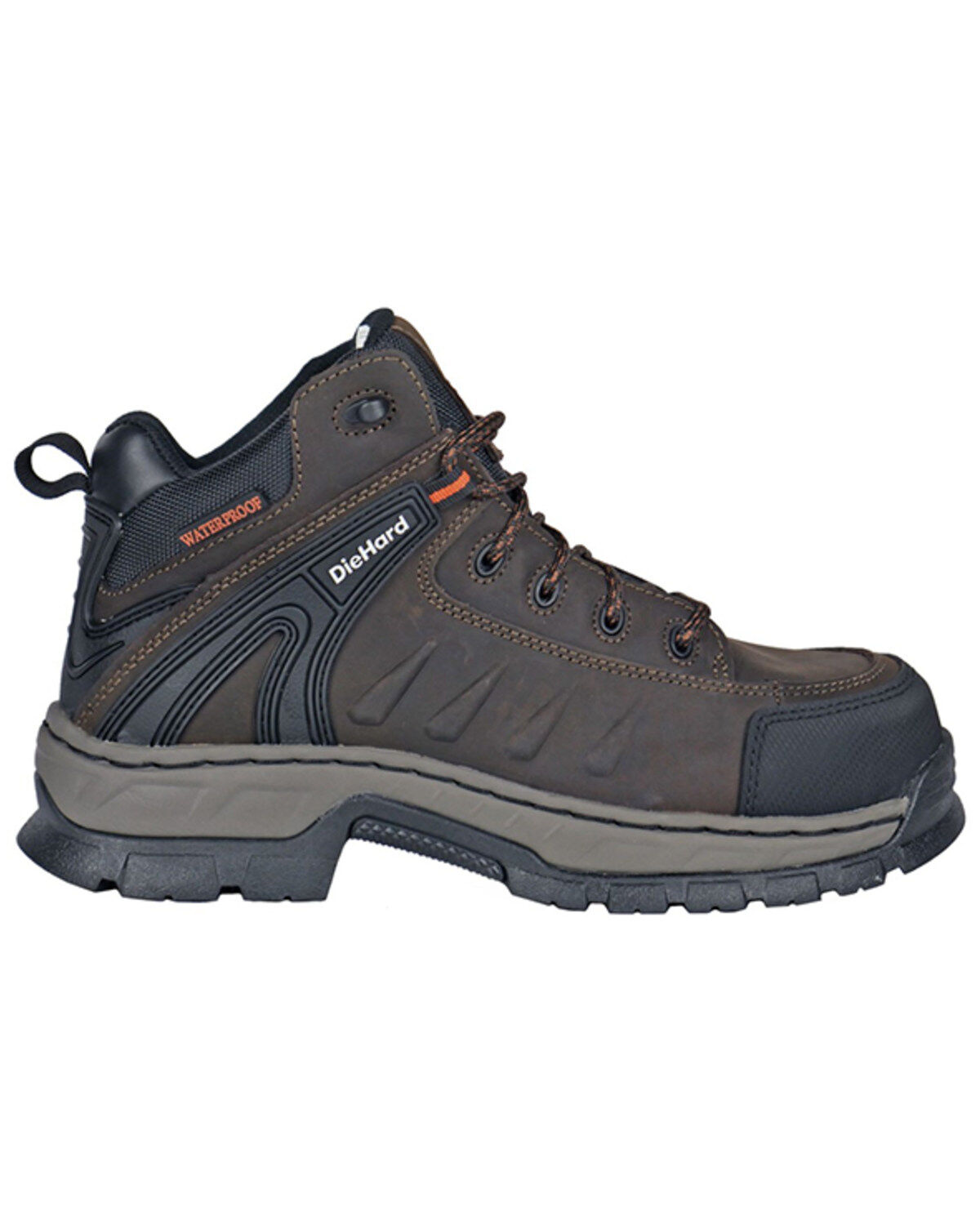 Image #2 - Die Hard Men's Squire Lace-Up Work Boots - Composite Toe, Brown, hi-res